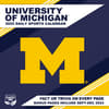 image COL Michigan Wolverines 2025 Desk Calendar Sixth Alternate Image