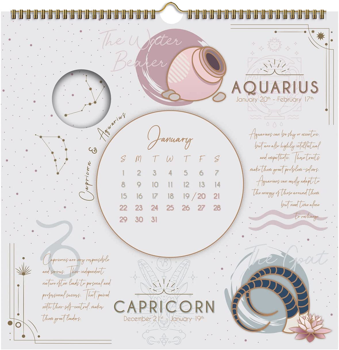 Zodiac 2023 DieCut Spiral Calendar - Calendars.com