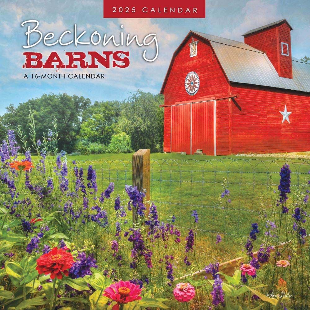 Beckoning Barns 2025 Wall Calendar