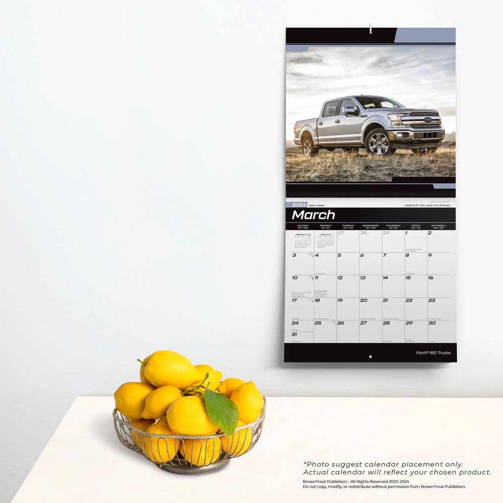 Ford F150 Trucks 2024 Wall Calendar