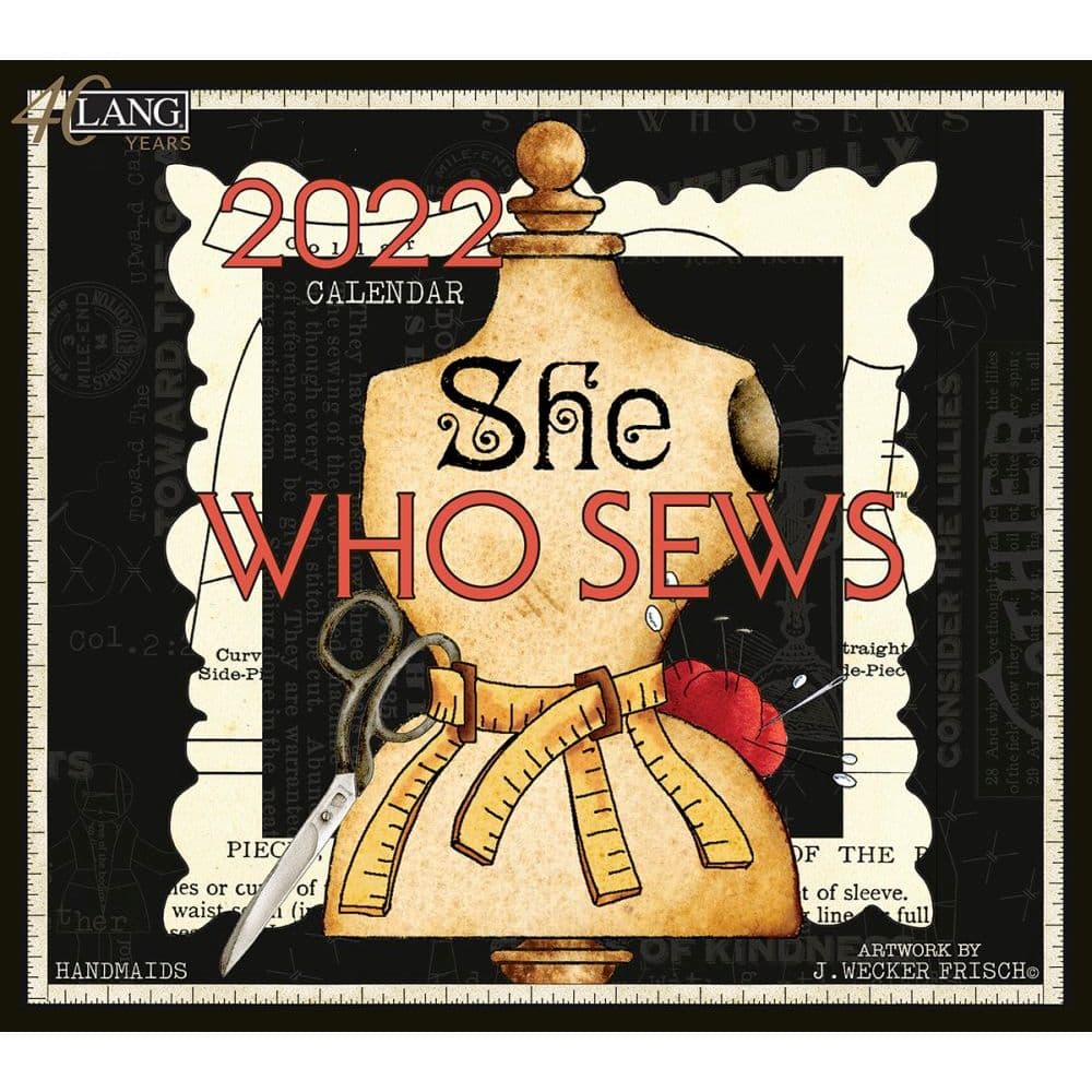 She Who Sews 2022 Wall Calendar