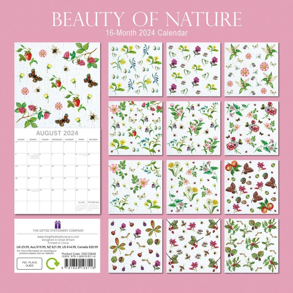 Beauty of Nature 2024 Wall Calendar First Alternate Image width=&quot;1000&quot; height=&quot;1000&quot;