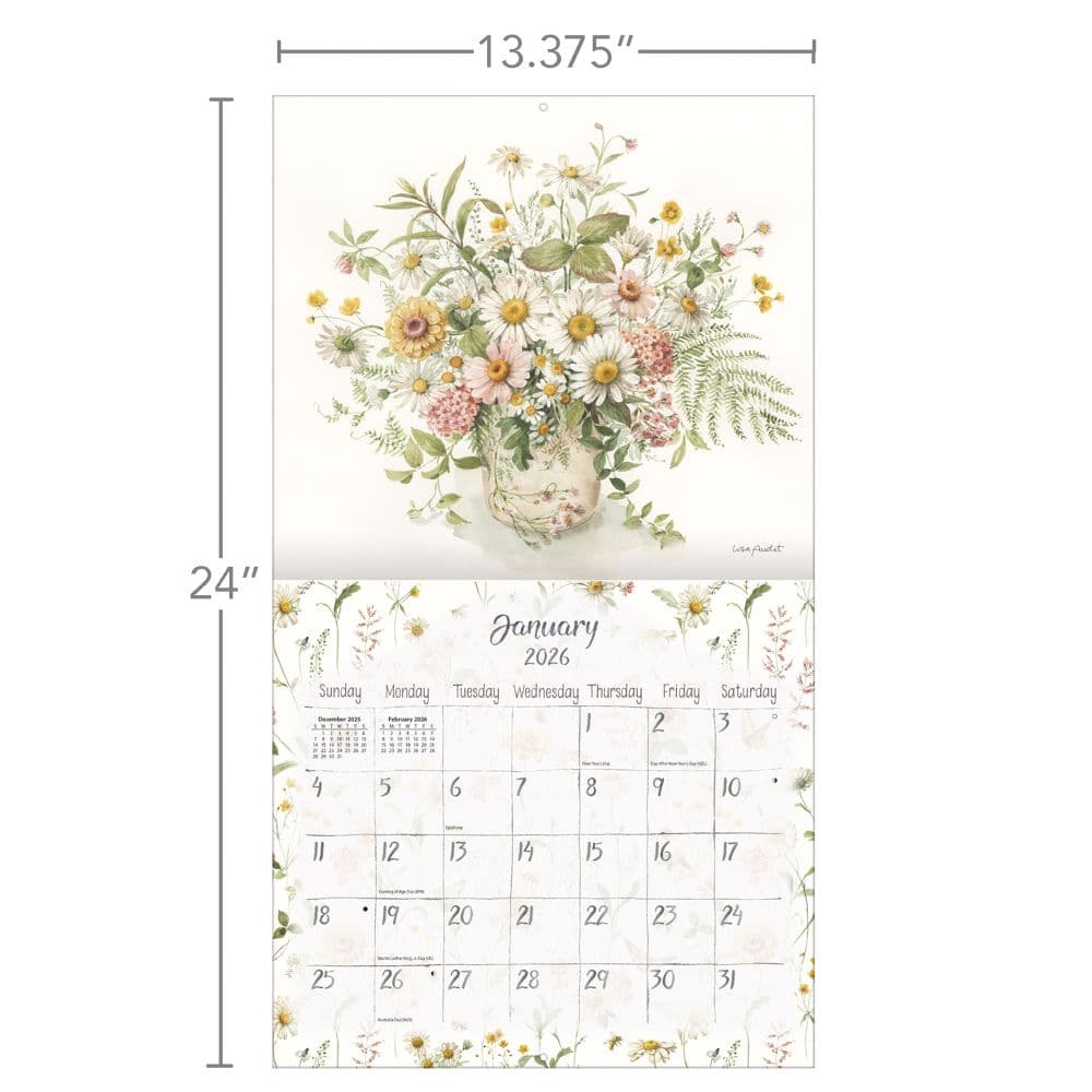 Watercolor Seasons 2026 Wall Calendar by Lisa Audit_ALT6