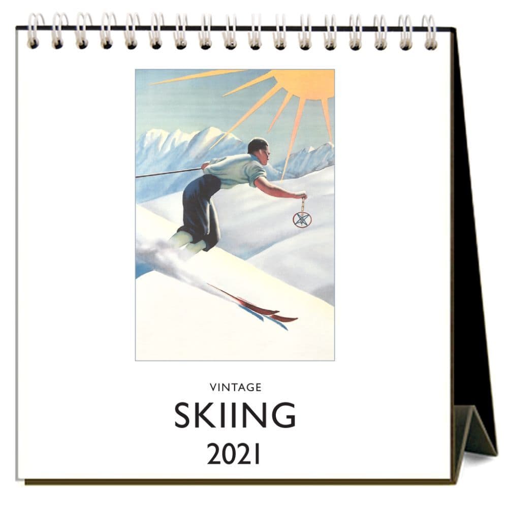 Top 2021 Skiing Easel Calendar