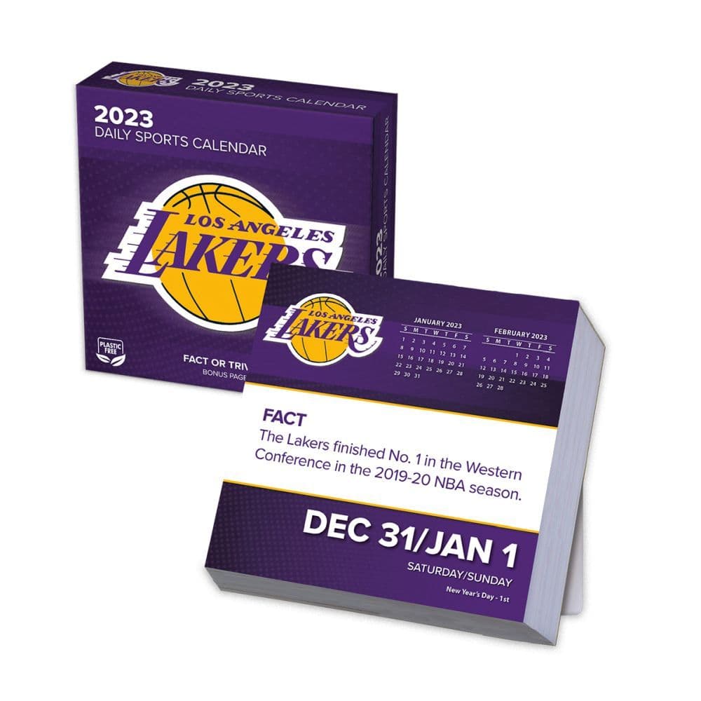 Los Angeles Lakers 2023 Desk Calendar