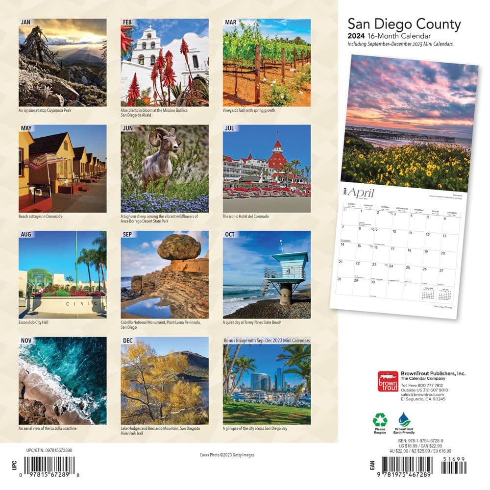 San Diego 2024 Wall Calendar First Alternate Image width=&quot;1000&quot; height=&quot;1000&quot;