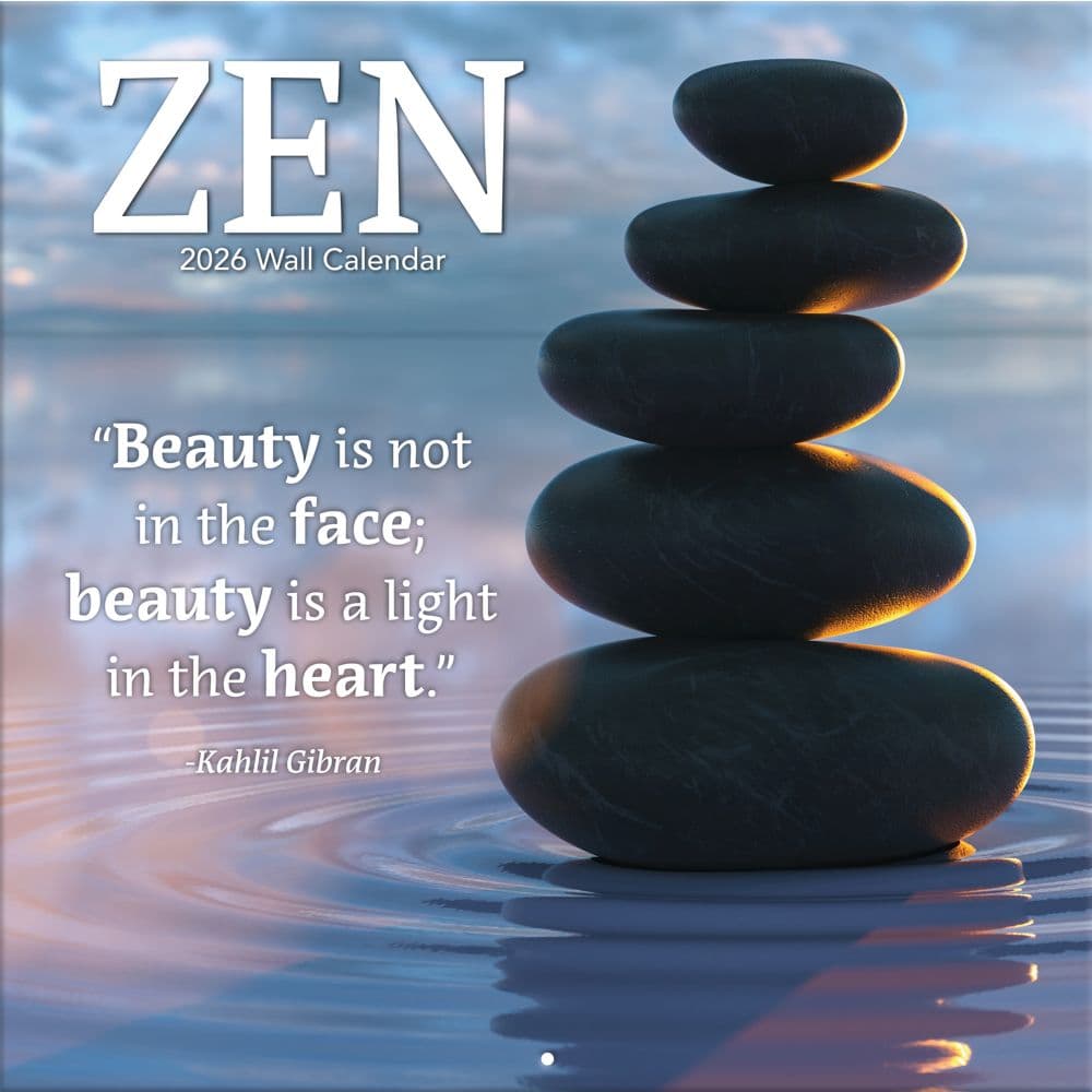 Zen Photo 2026 Wall Calendar_Main Image