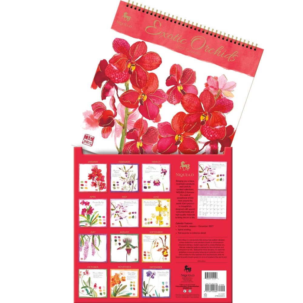 Exotic Orchids 2027 Spiral Wall Calendar Fifth Alternate Image