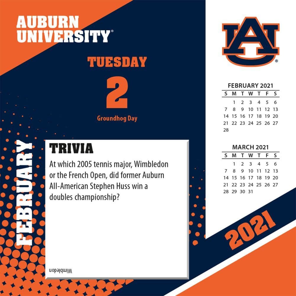 auburn university calendar 2021 Auburn Tigers Desk Calendar Calendars Com auburn university calendar 2021