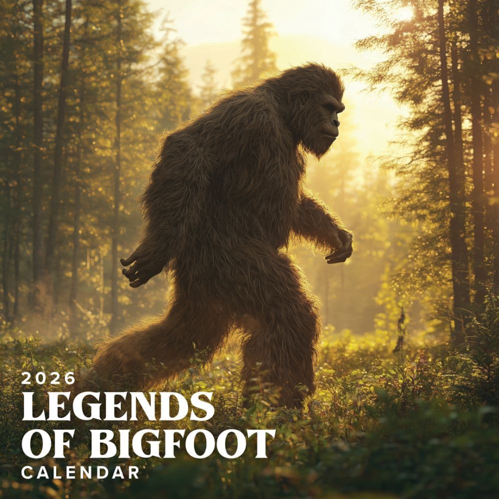 Legends of Bigfoot 2026 Wall Calendar Main Product Image