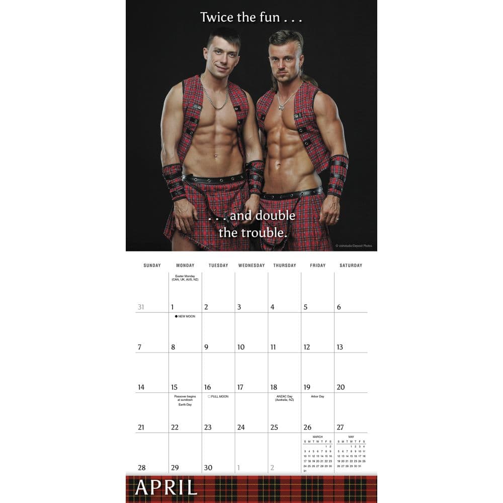 Kilty Pleasures 2024 Wall Calendar