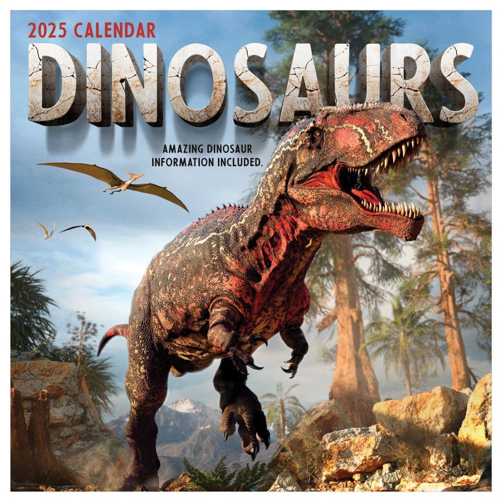 Dinosaurs 2025 Wall Calendar