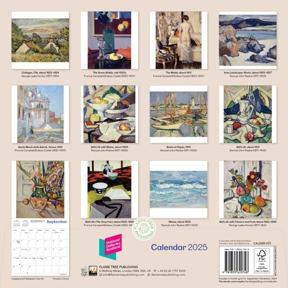 Scottish National Gallery 2025 Wall Calendar First Alternate Image