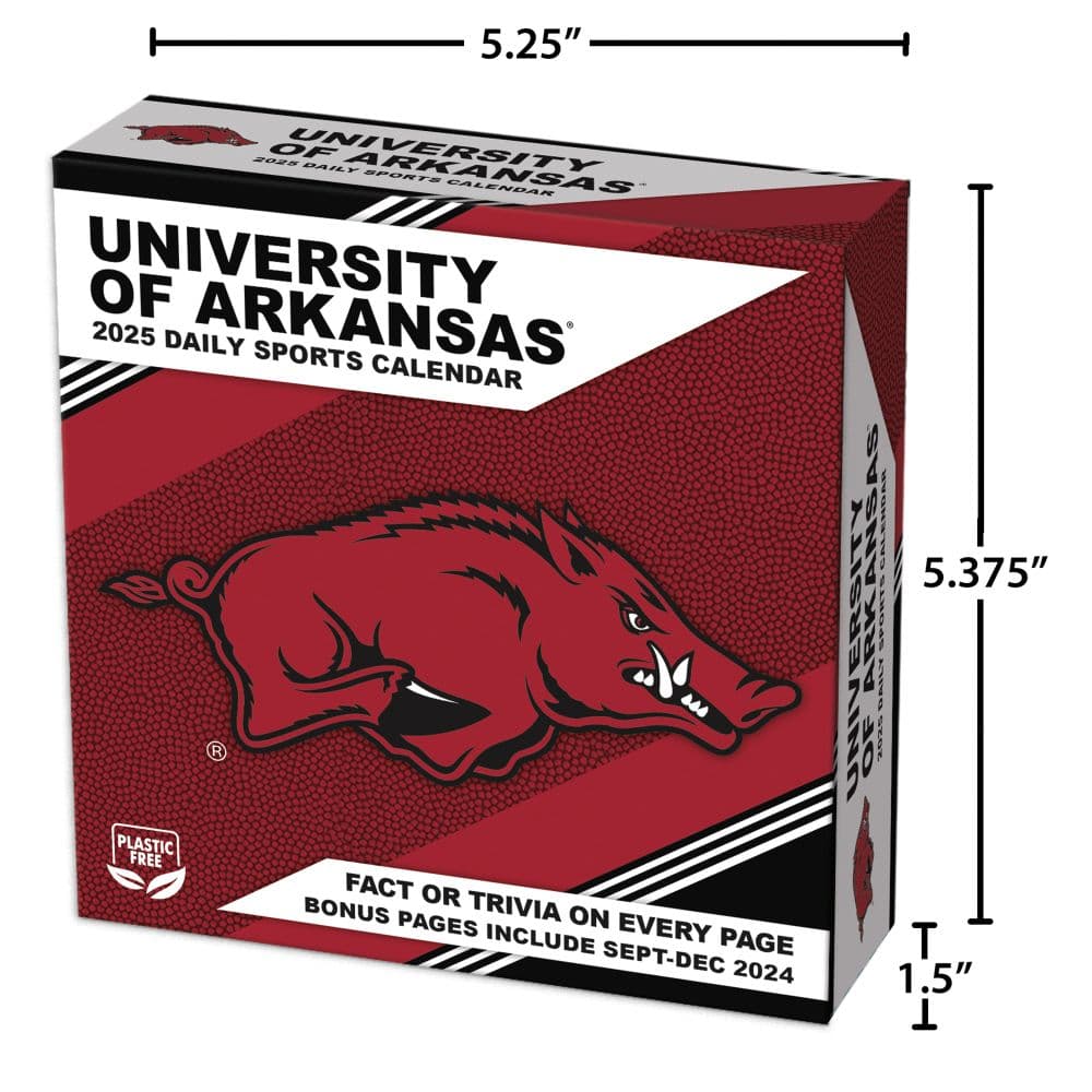 COL Arkansas Razorbacks 2025 Desk Calendar Fifth Alternate Image