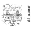 image Fishing Cartoon A Day 2025 Desk Calendar