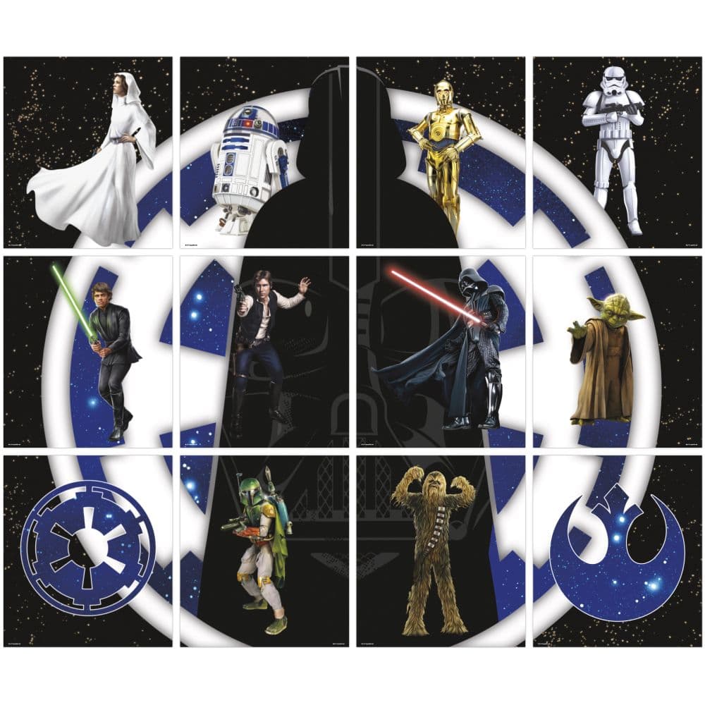 Star Wars Poster 2027 Slim Wall Calendar Fourth Alternate Image