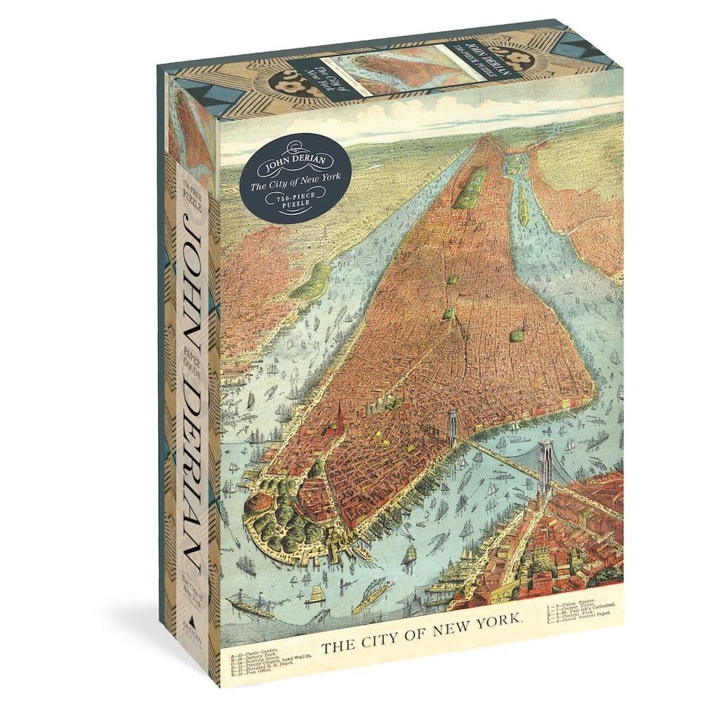 New York City Derian 750pc Puzzle By Workman Publishing Calendars For All