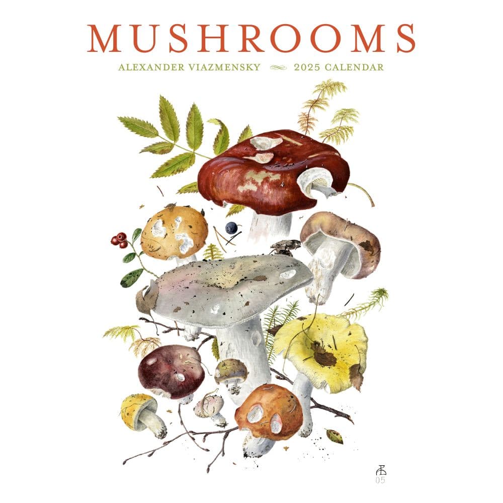 Mushrooms Viazmensky 2025 Wall Calendar Main Image