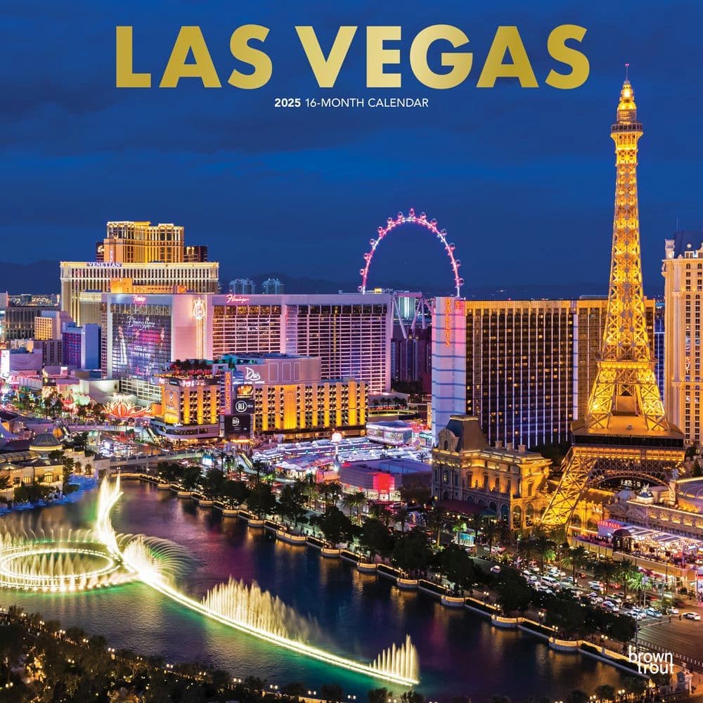 Las Vegas 2025 Wall Calendar