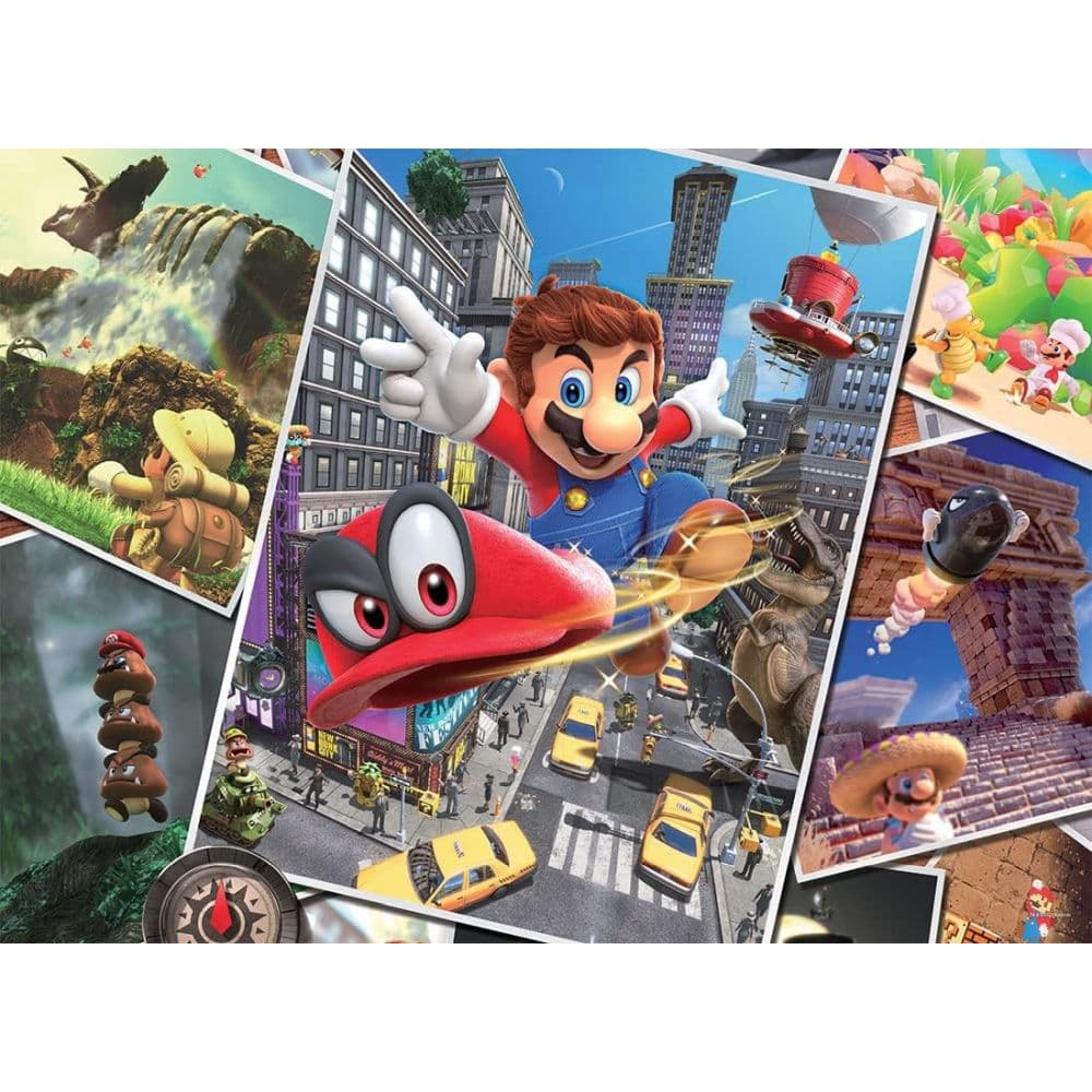 Super Mario Odyssey Snapshots 1000 Piece Puzzle Second Alternate Image width="1000" height="1000"