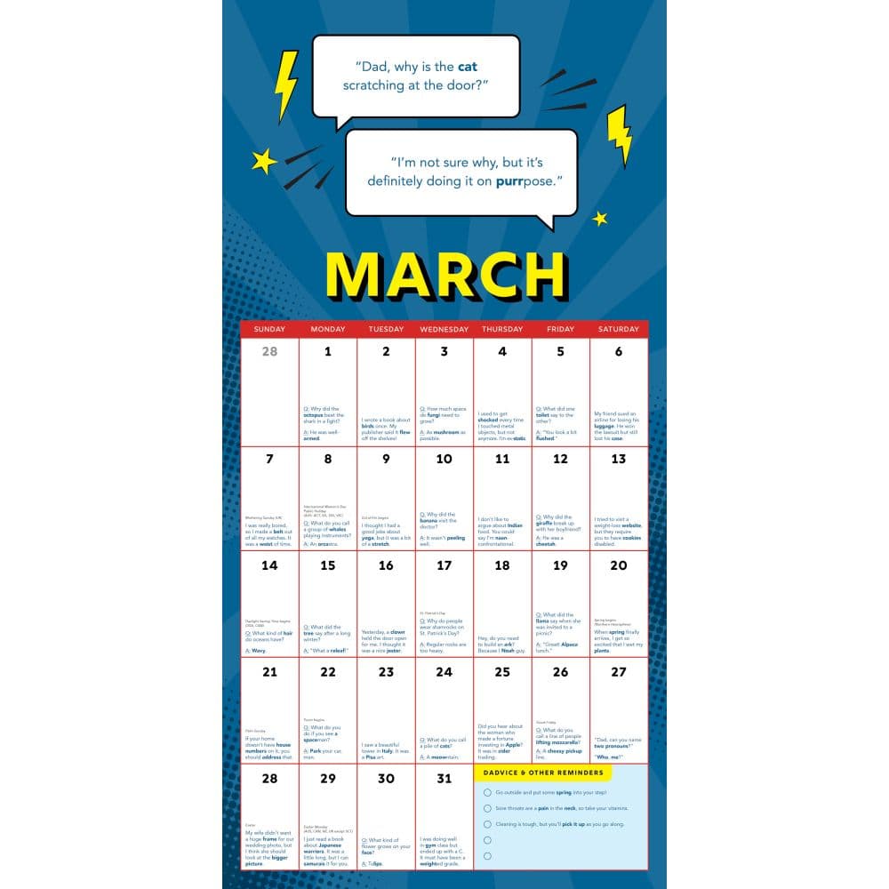 Dad Jokes 2027 Wall Calendar Second Alternate Image
