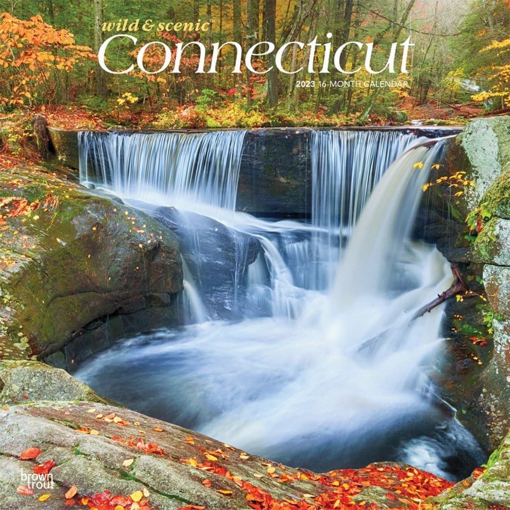 BrownTrout Connecticut Wild and Scenic 2023 Wall Calendar