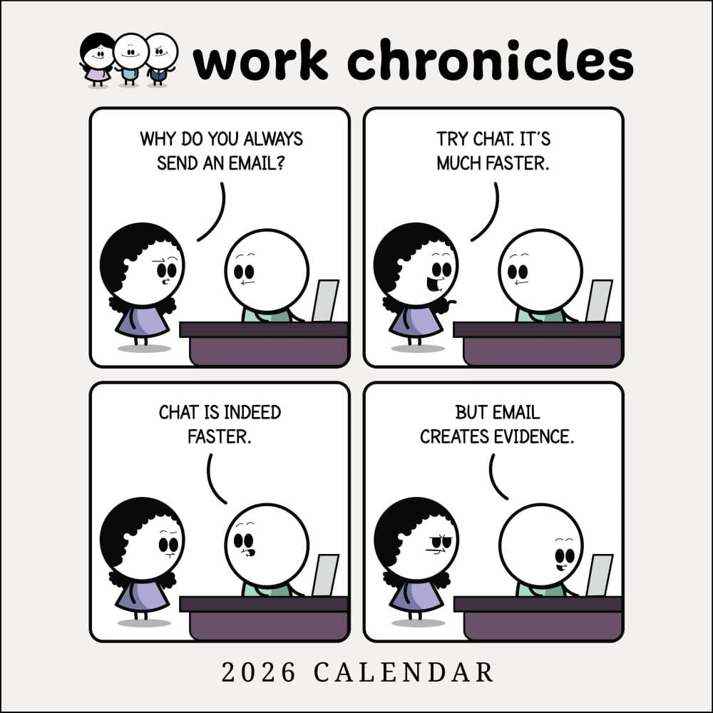 Work Chronicles 2026 Wall Calendar Main Image