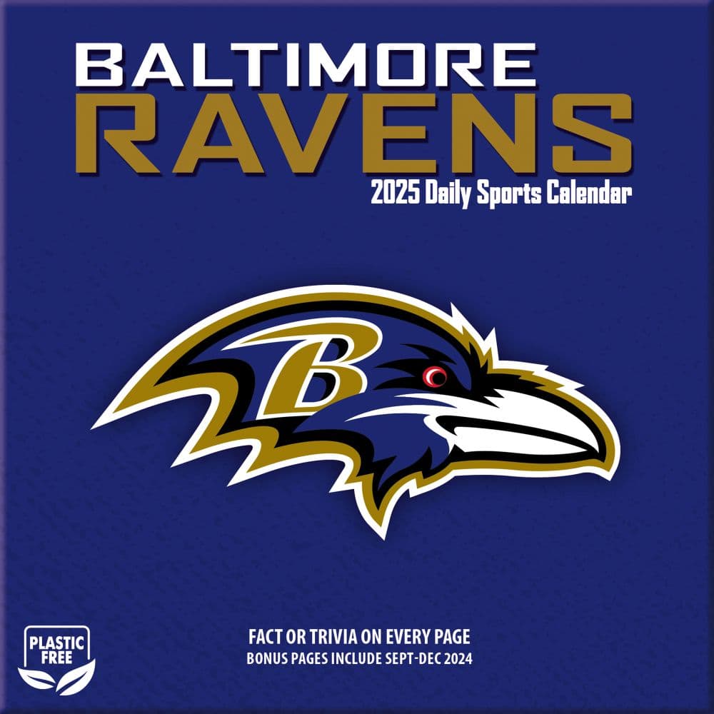 NFL Baltimore Ravens 2025 Desk Calendar Fifth Alternate Image