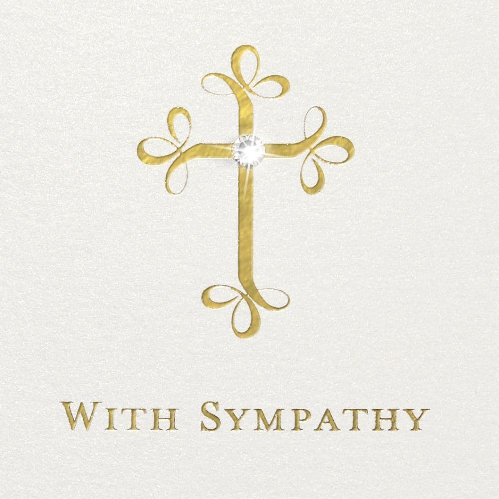 Cross Sympathy Card Fifth Alternate Image width=&quot;1000&quot; height=&quot;1000&quot;