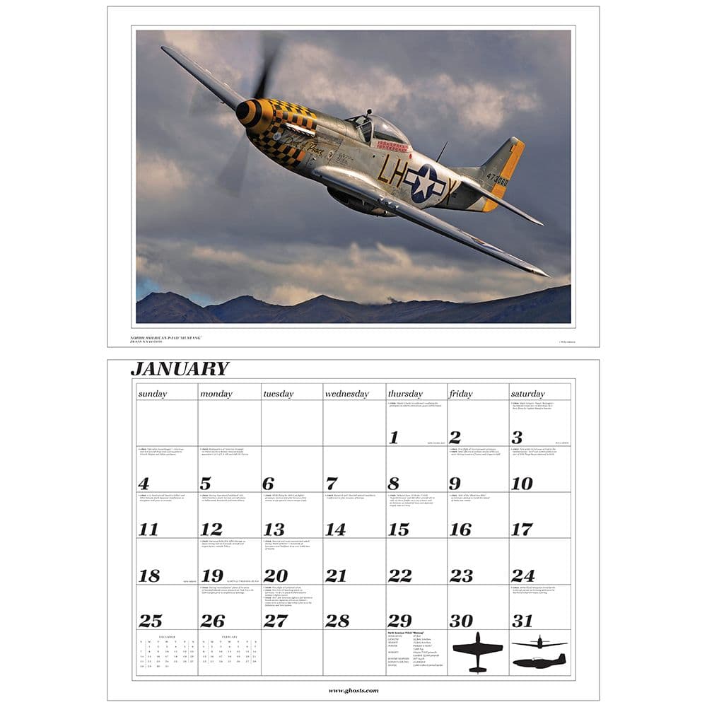 Ghosts WWII 2026 Wall Calendar Second Alternate Image