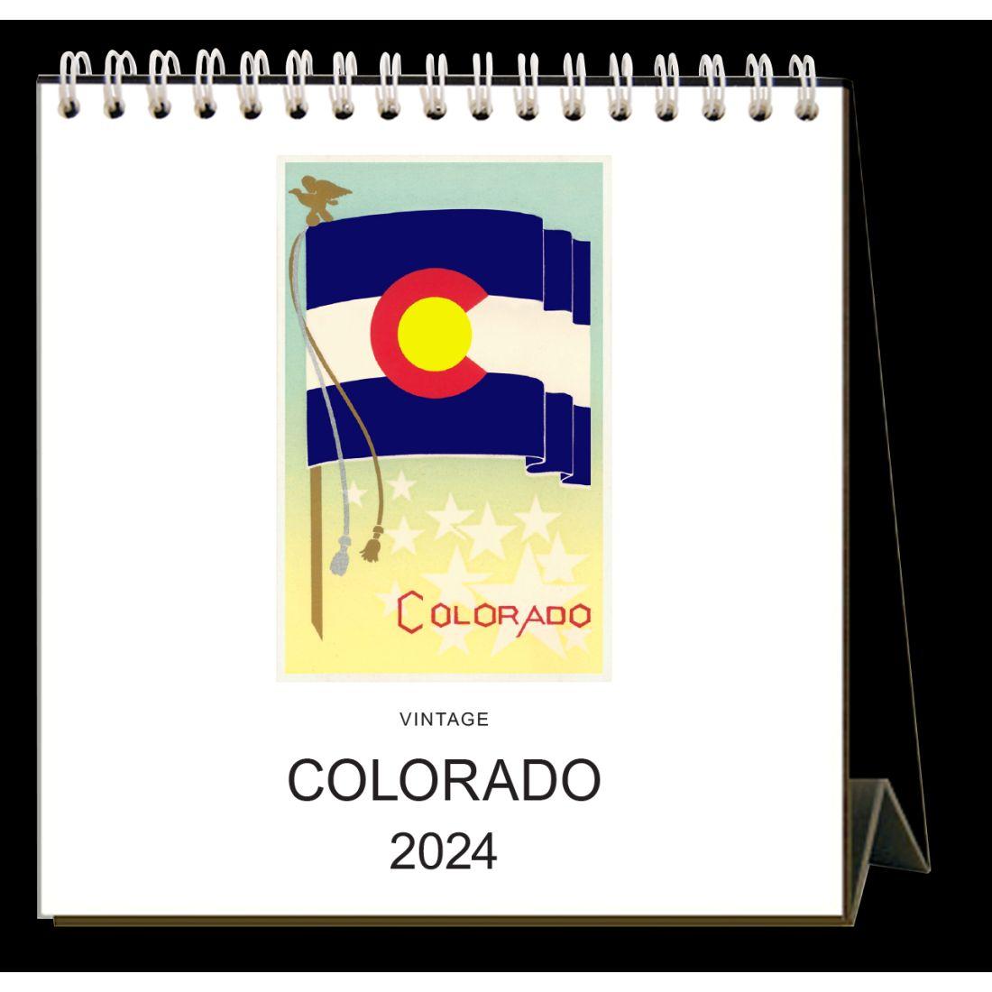 Colorado Nostalgic 2024 Easel Desk Calendar