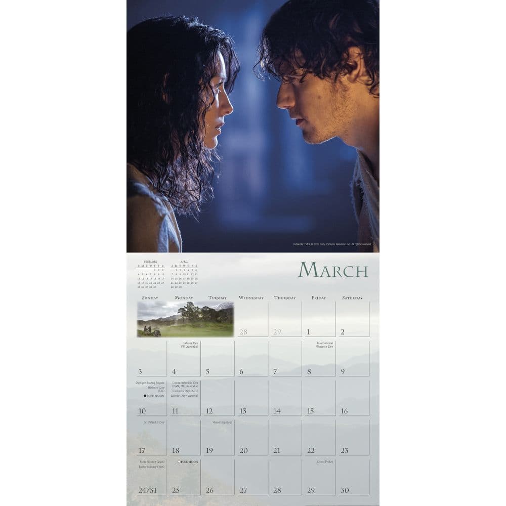 Outlander 2024 Wall Calendar - Calendars.com