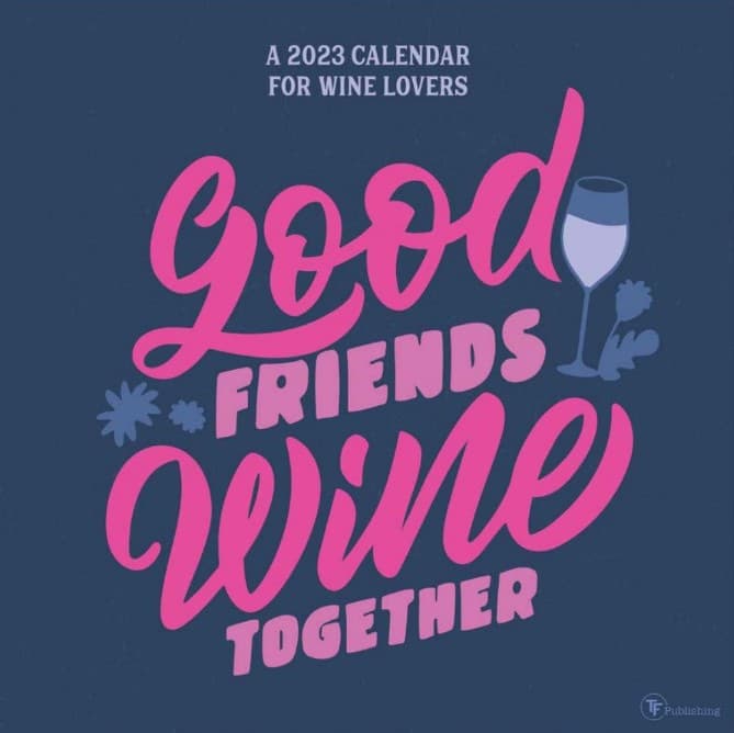 Wine 2023 Wall Calendar