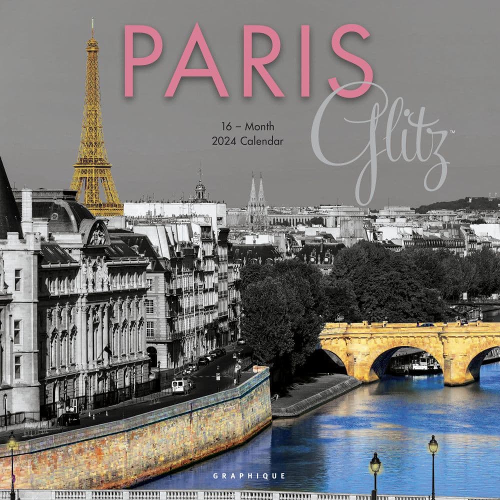 Paris Glitz 2024 Wall Calendar