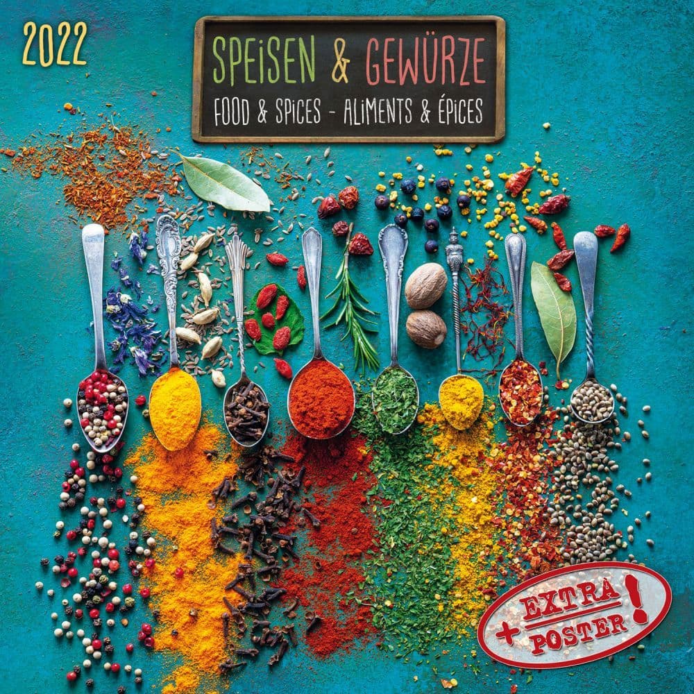 Kitchen Spices 2022 Small Wall Calendar
