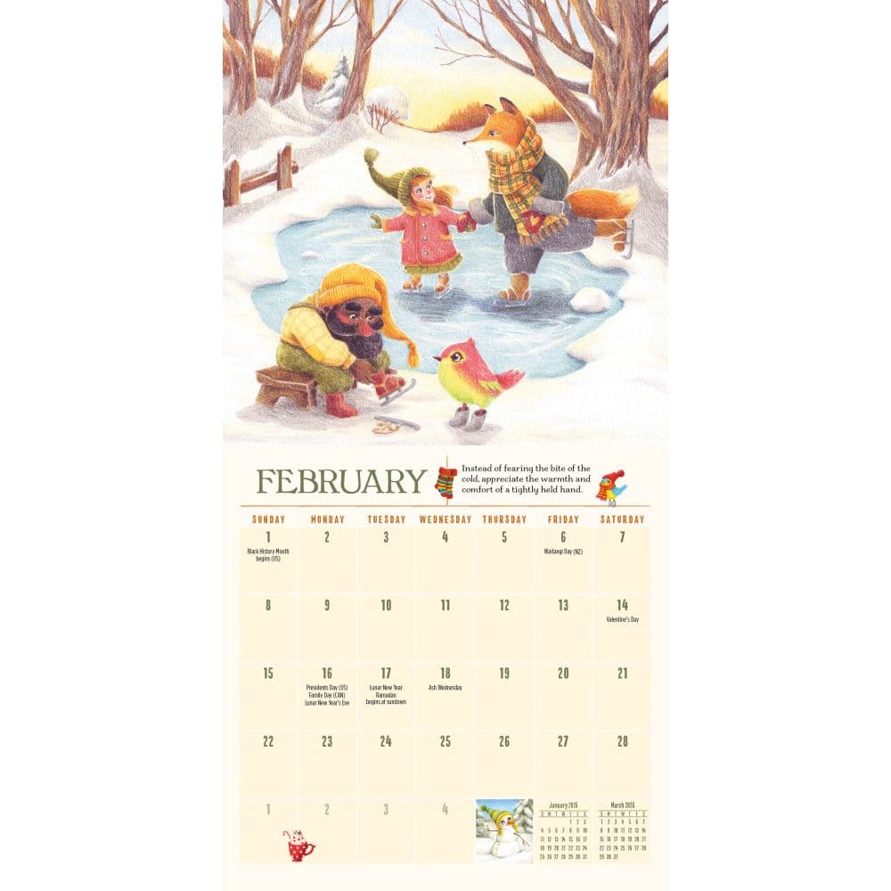 Gnome Life 2026 Mini Wall Calendar Second Alternate Image