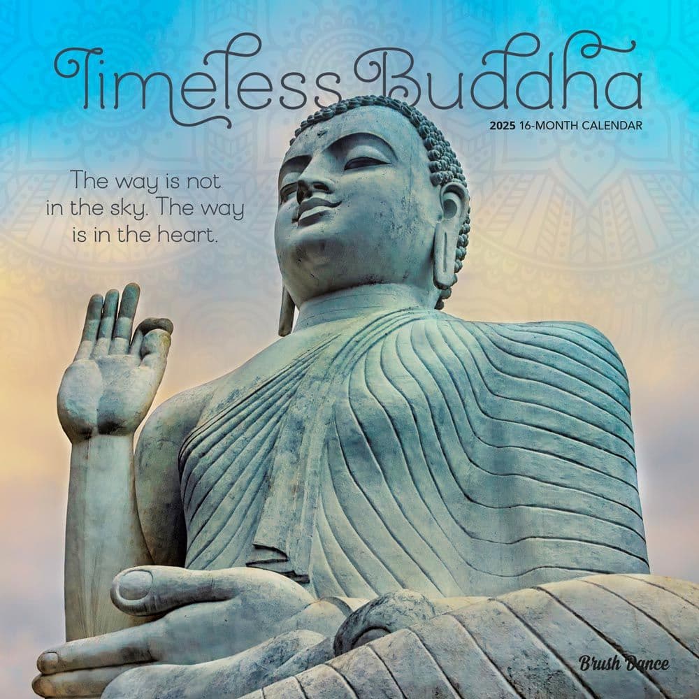 image Timeless Buddha Brush Dance 2025 Wall Calendar Main Image