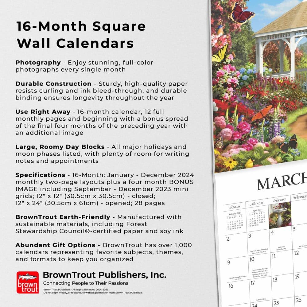 Country Walk 2025 Wall Calendar Fifth Alternate Image