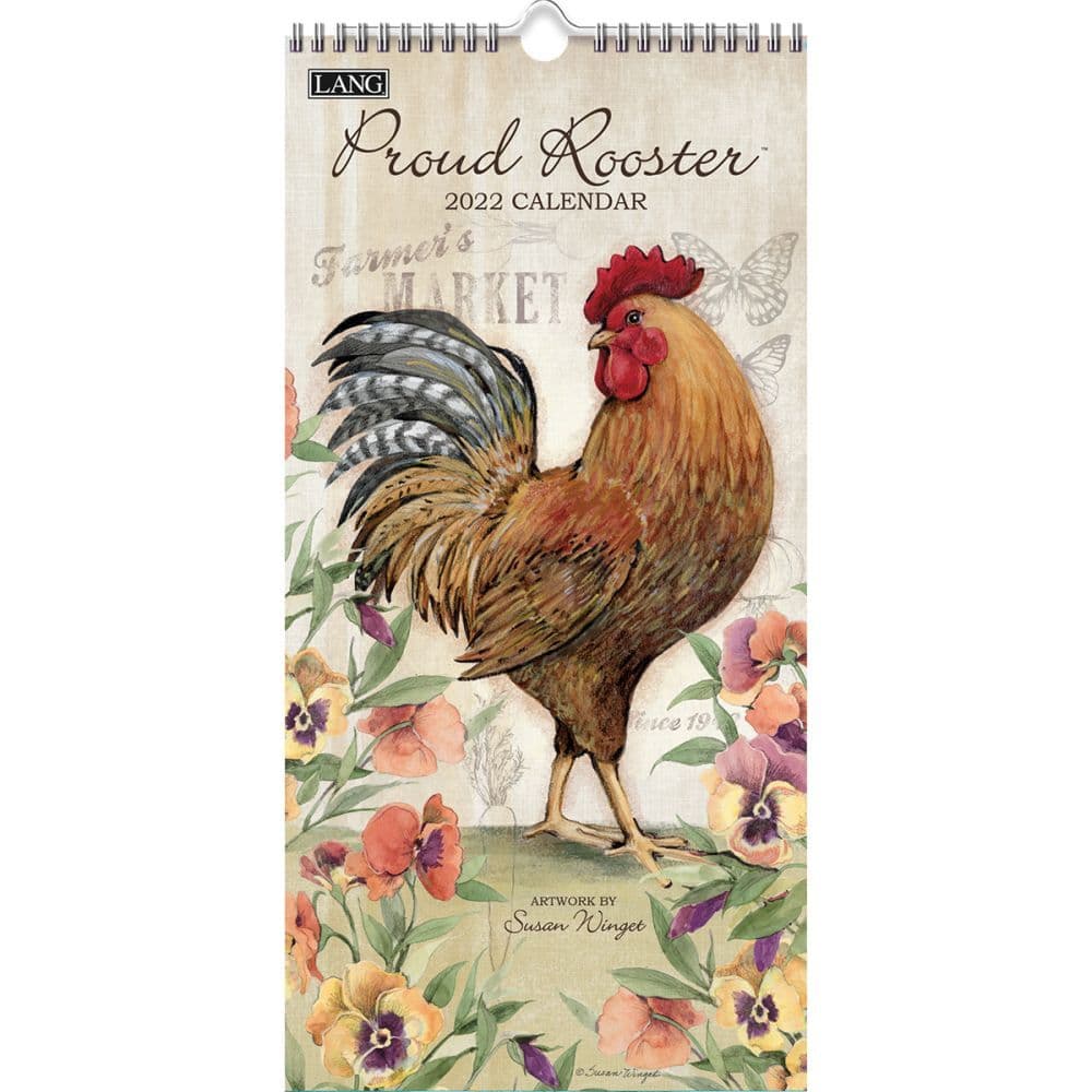 Proud Rooster 2022 Vertical Wall Calendar - Calendars.com