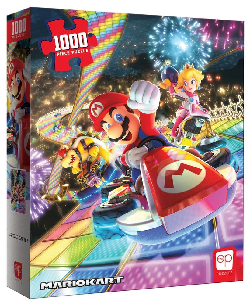 USAOPOLY Mario Kart Rainbow Road 1000 Piece Puzzle