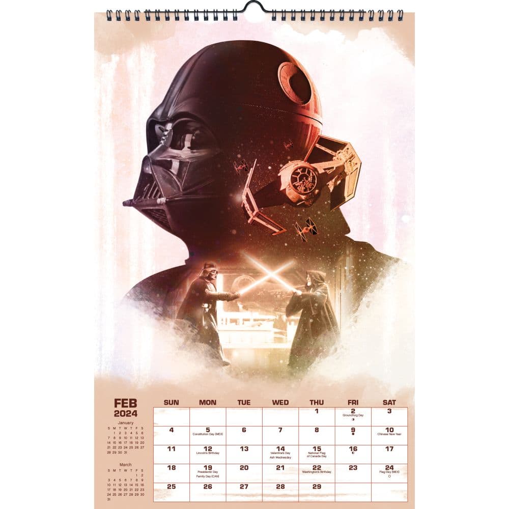 Star Wars Poster 2024 Wall Calendar Alternate Image 4