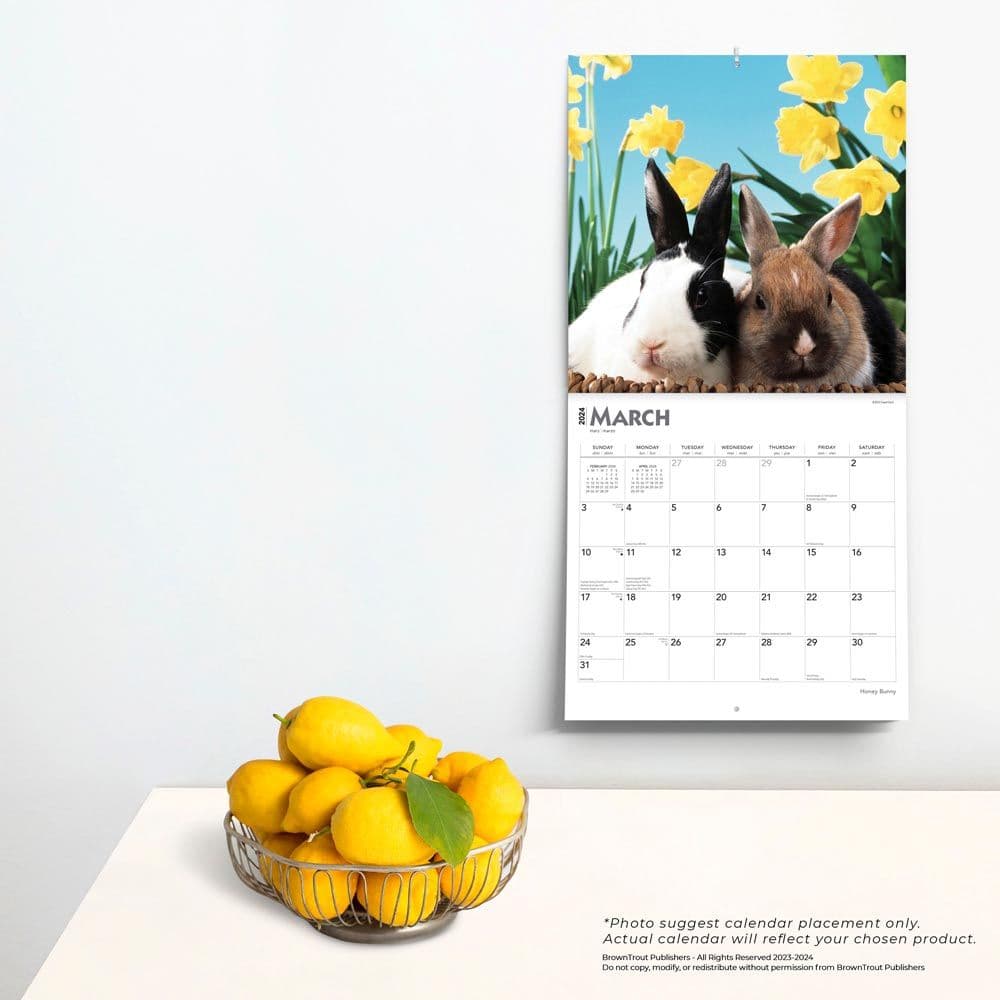 Honey Bunny 2025 Wall Calendar