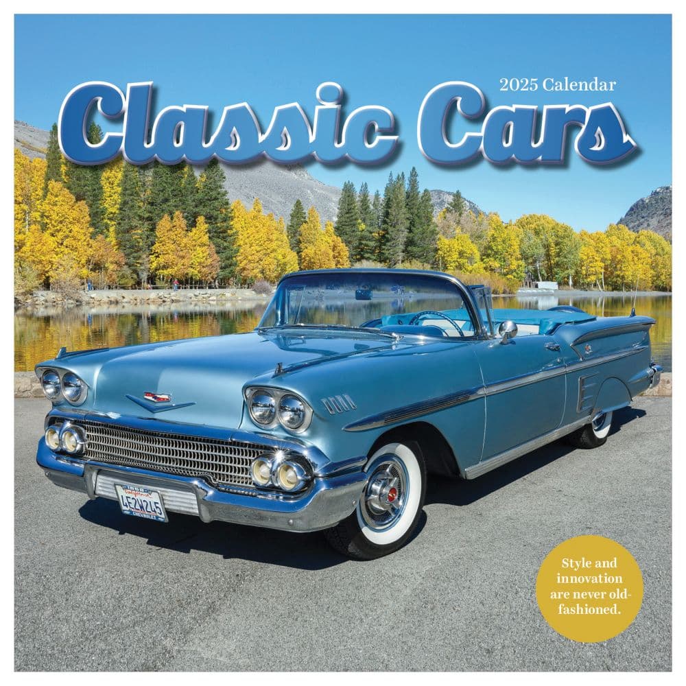 Classic Cars 2025 Wall Calendar