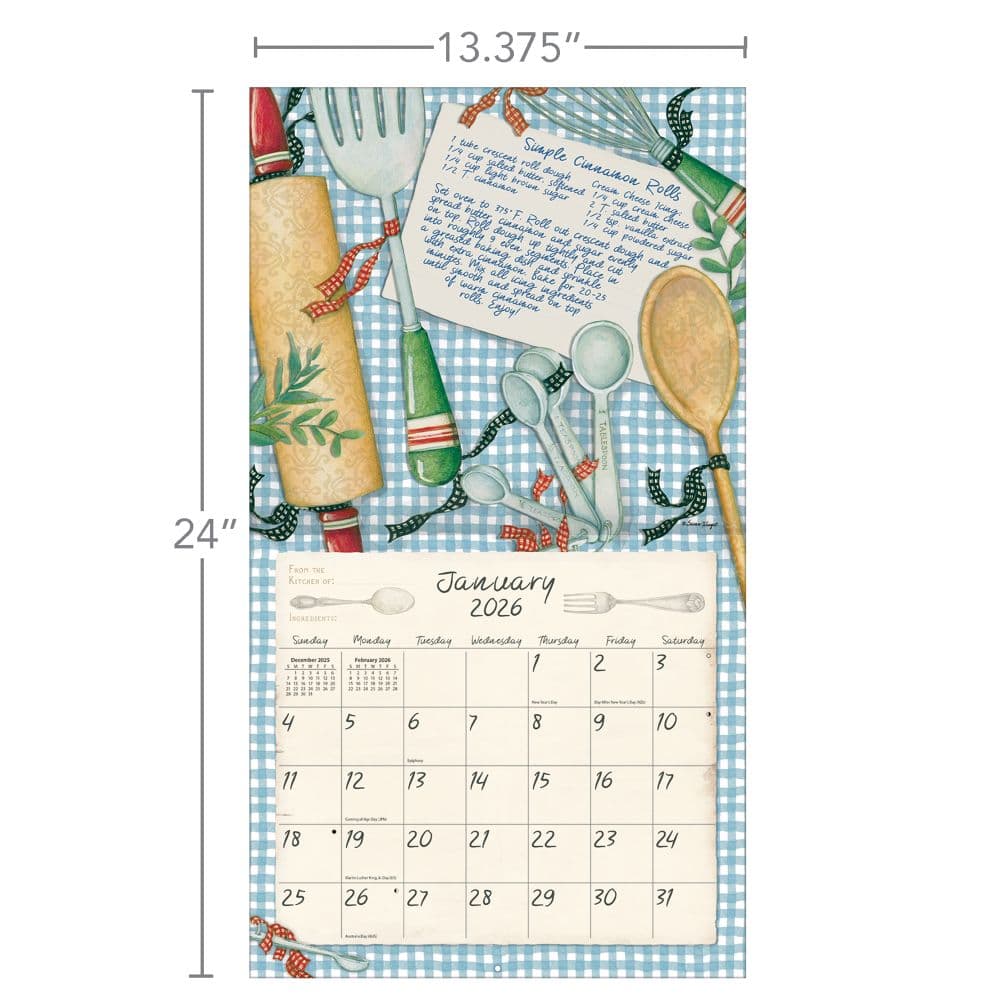 American Kitchen 2026 Wall Calendar by Susan Winget_ALT6