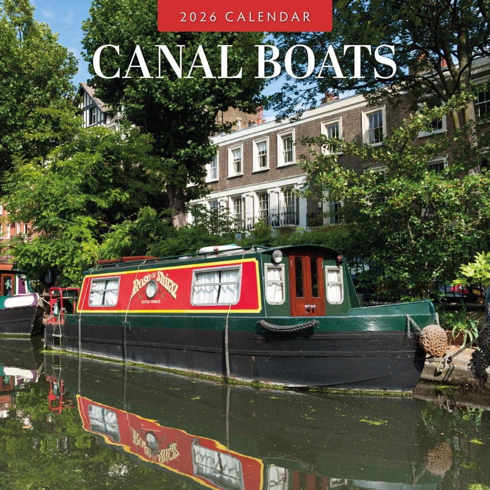 Canal Boats 2026 Wall Calendar Main Product Image