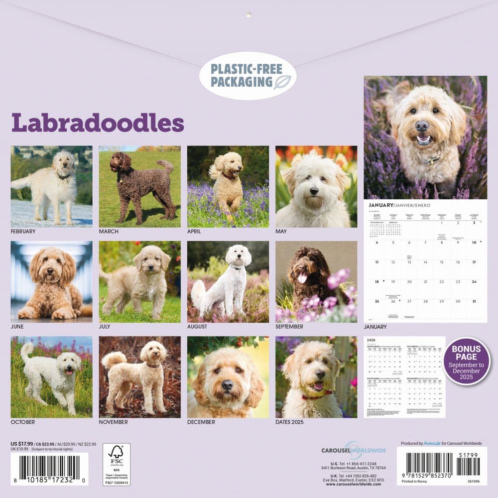 Just Labradoodles 2026 Wall Calendar First Alternate Image