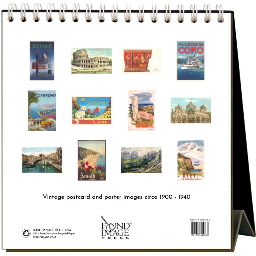 Nostalgic Italy 2025 Easel Desk Calendar First Alternate Image width=&quot;1000&quot; height=&quot;1000&quot;