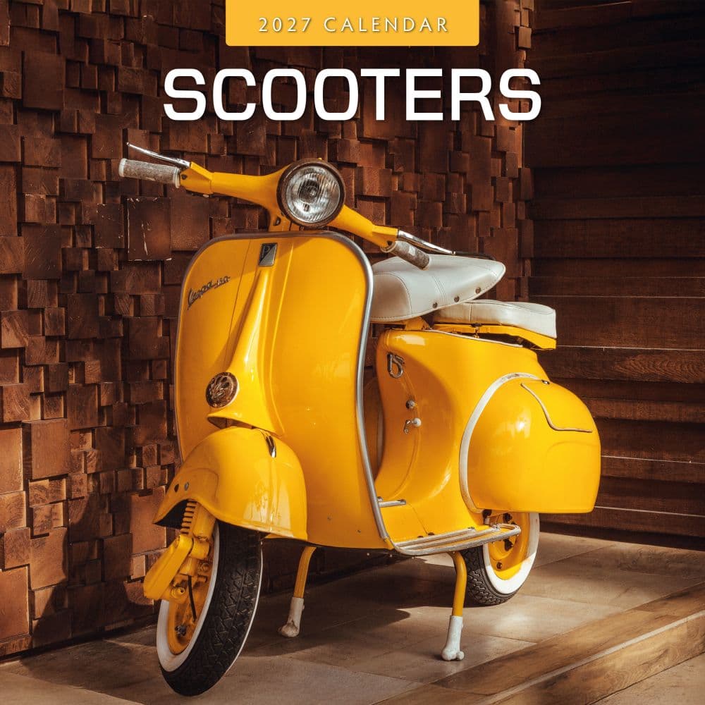 image Scooters 2027 Wall Calendar Main Product Image