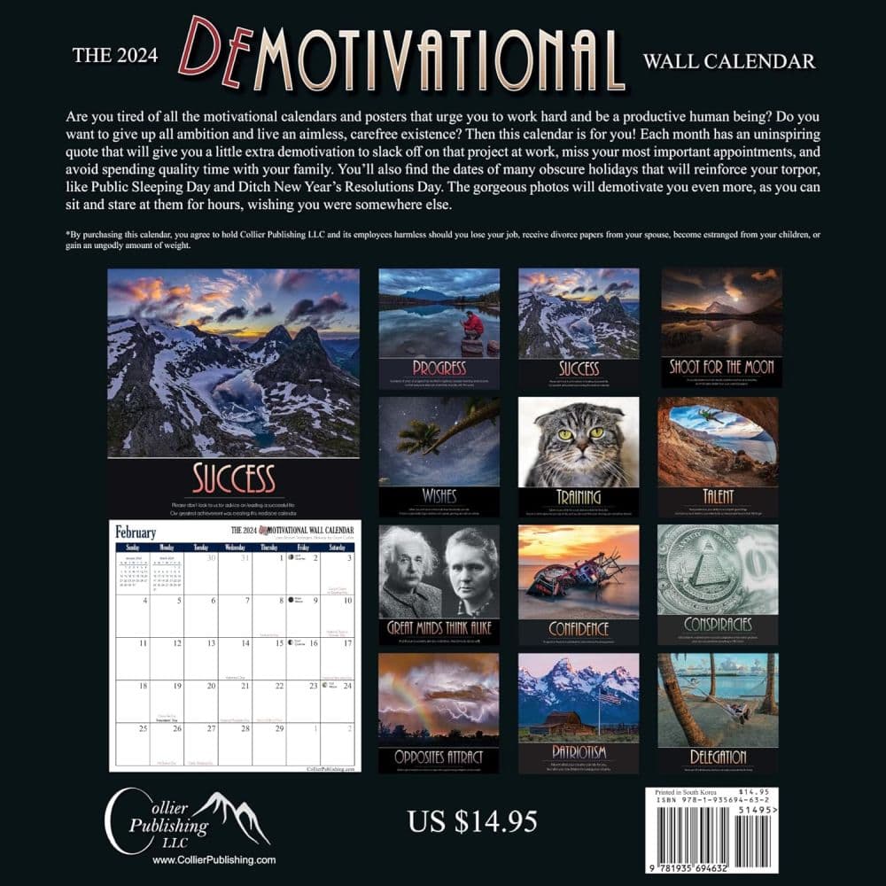 Demotivational 2024 Wall Calendar
