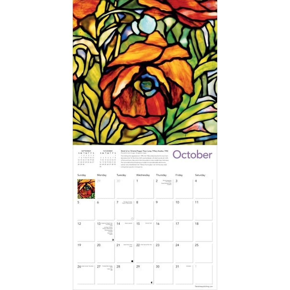 Tiffany 2025 Wall Calendar Third Alternate Image